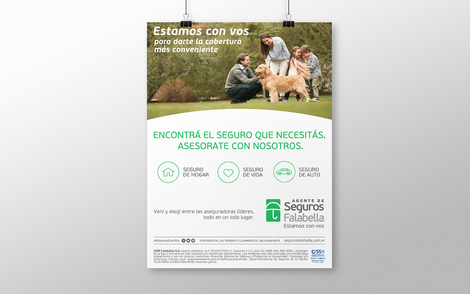 Afiche Seguros Falabella