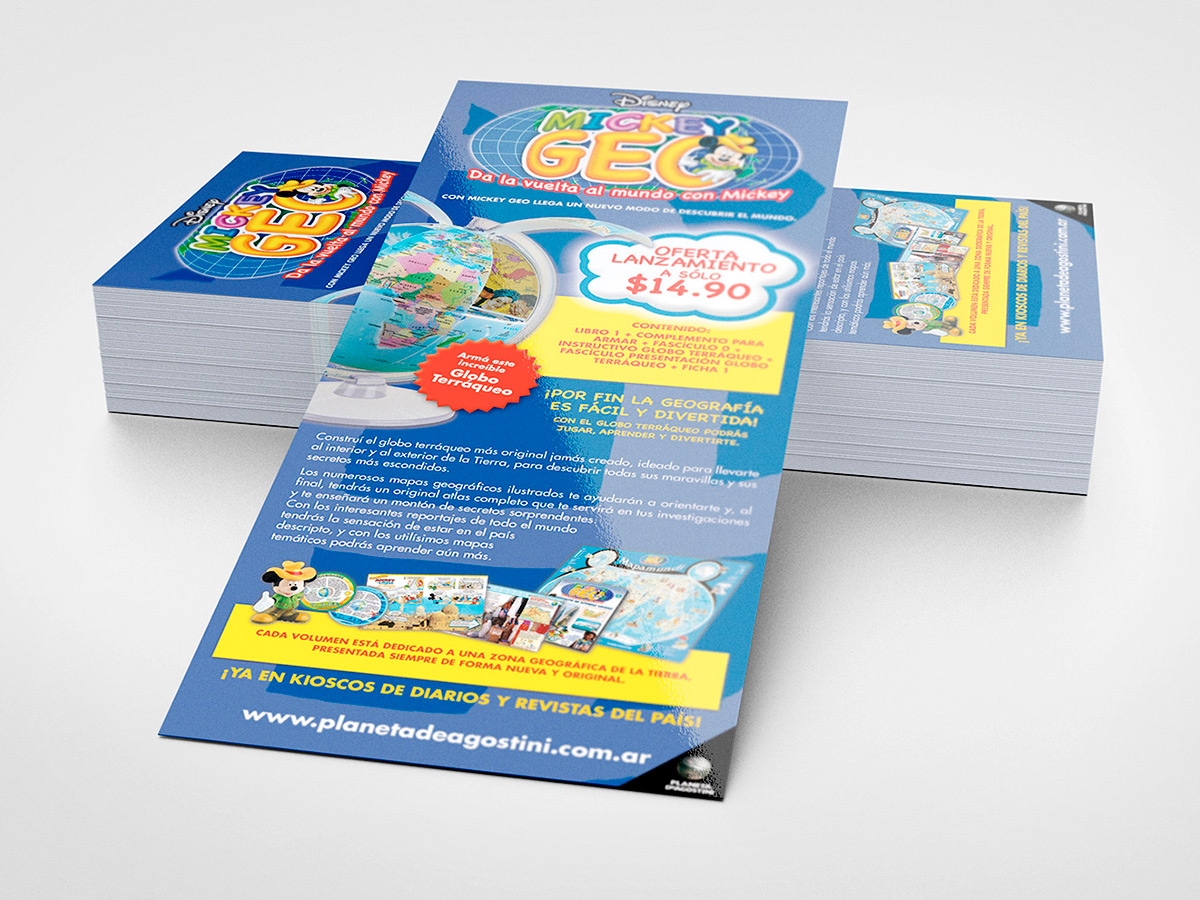 Flyer Disney Mickey Geo - Editorial Planeta DeAgostini