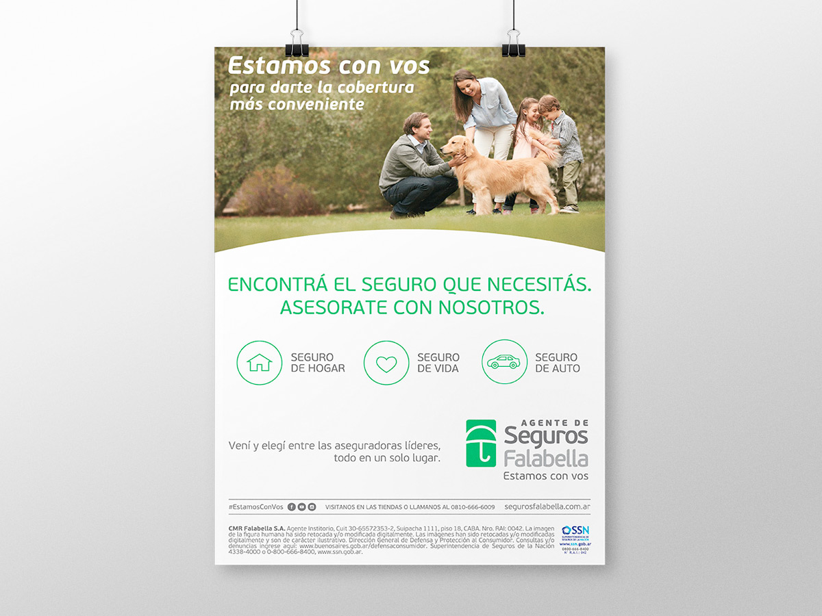 Afiche Seguros Falabella